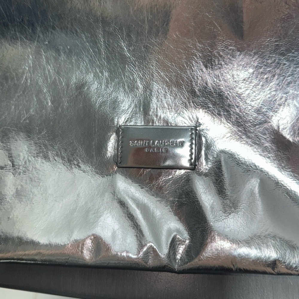 firm -Authentic Saint Laurent drawstring bag- NWOT - Picture 6 of 12